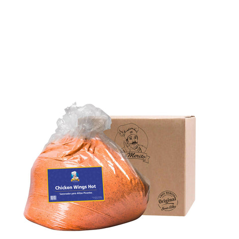 Bag of poultry seasoning with a cardboard box on a white background