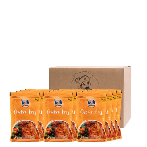 Packaging of Chicken Fry with a cardboard box on a white background