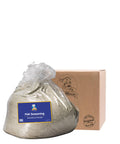 Bag of fish seasoning with a cardboard box labeled 'Merito' on a white background